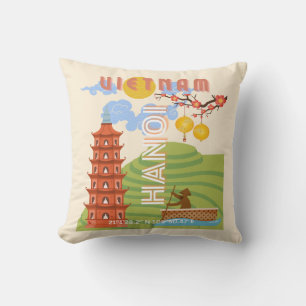 Vietnam Travel Art Cushion