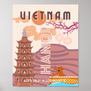 Vietnam Travel Art Poster