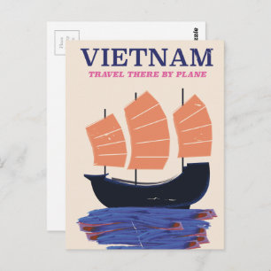 Vietnam Travel poster Postcard