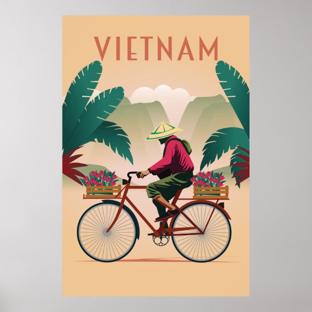 Vietnam travel poster saigon travel      (Front)