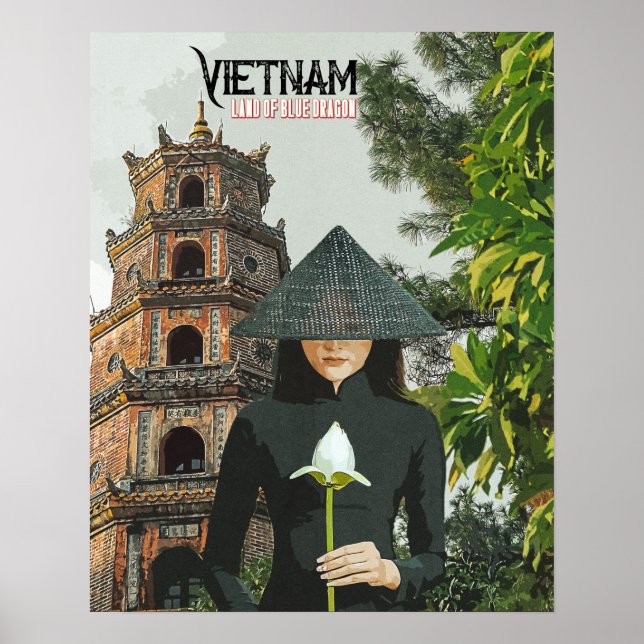 Vietnam Travel Vacation Poster (Front)