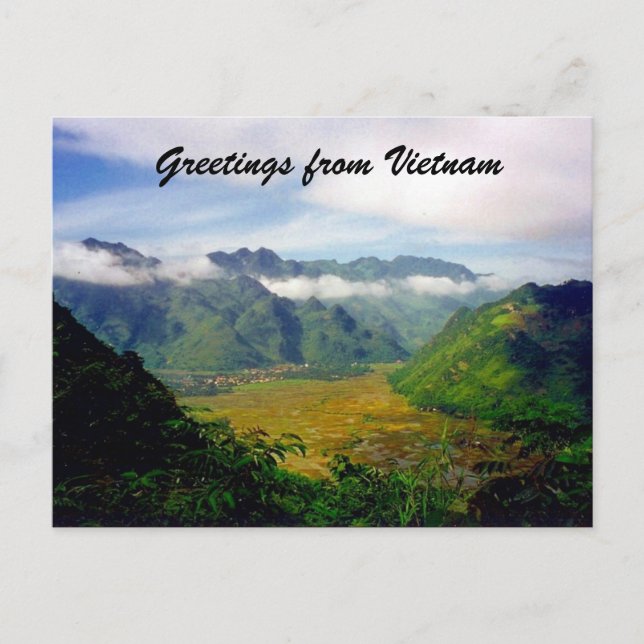vietnam valley greetings postcard (Front)