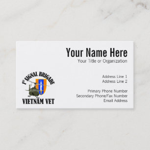 Vietnam Vet - 1st Sig Bde Business Card