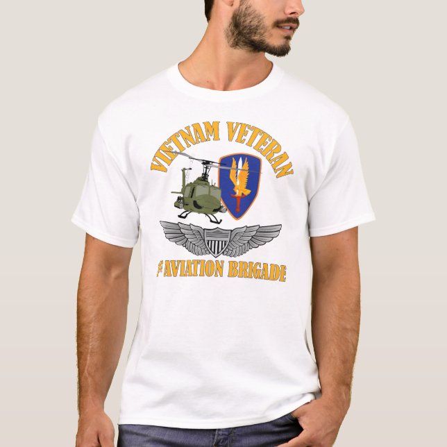 Vietnam Vet Aviator Wings T-Shirt (Front)