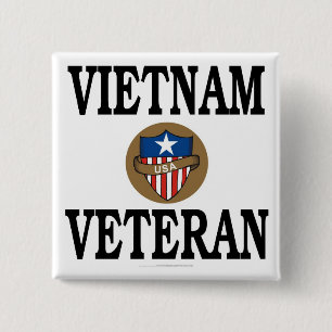 Vietnam veteran 15 cm square badge