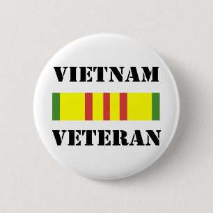 vietnam veteran 6 cm round badge
