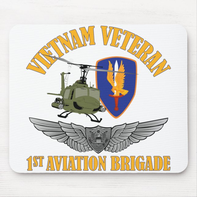 Vietnam Veteran Aircrew Wings Mouse Mat (Front)
