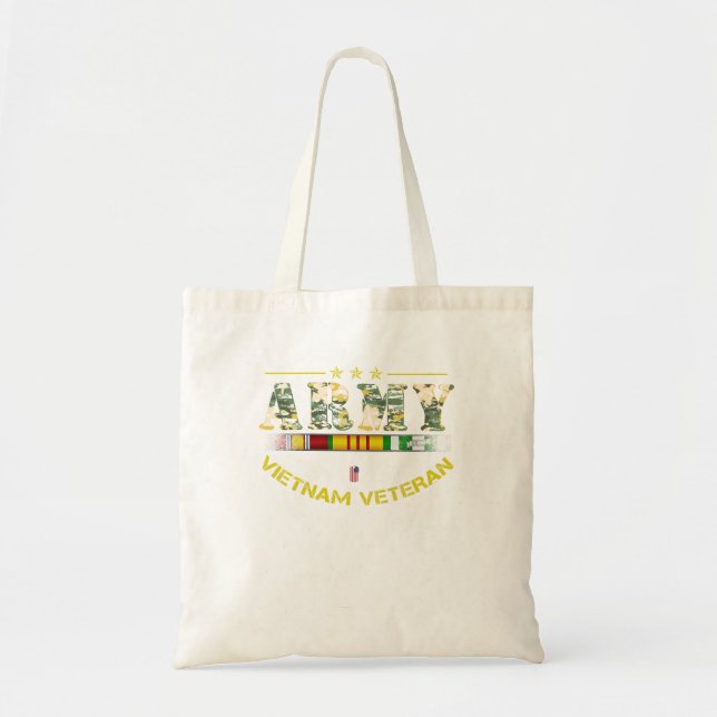 Vietnam Veteran Army T Shirt For Those Who Served Tote Bag (Front)
