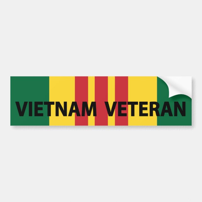 Vietnam Veteran Bumper Sticker (Front)