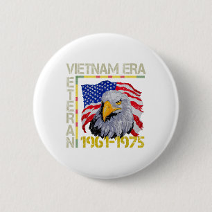 Vietnam Veteran Era 1961 1975 Memorial Flag Americ 6 Cm Round Badge