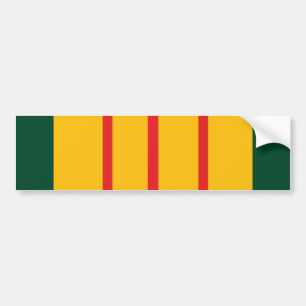 Vietnam Veteran Flag Bumper Sticker