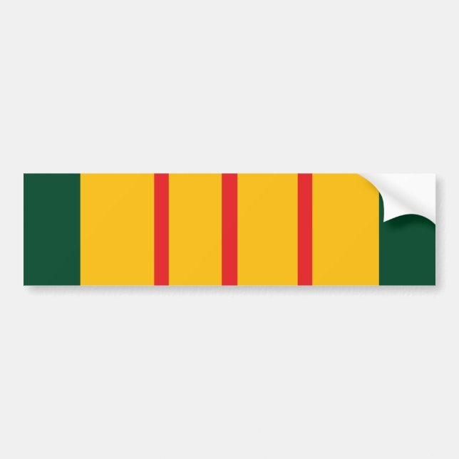 Vietnam Veteran Flag Bumper Sticker (Front)