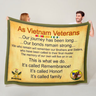 VIETNAM VETERAN FLEECE BLANKET