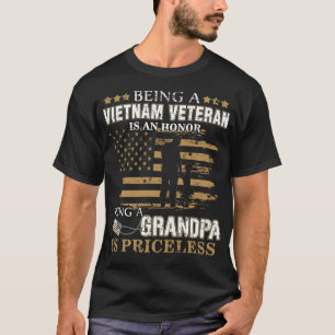 Vietnam Veteran Is An Honour Grandpa Is gay alpaca T-Shirt