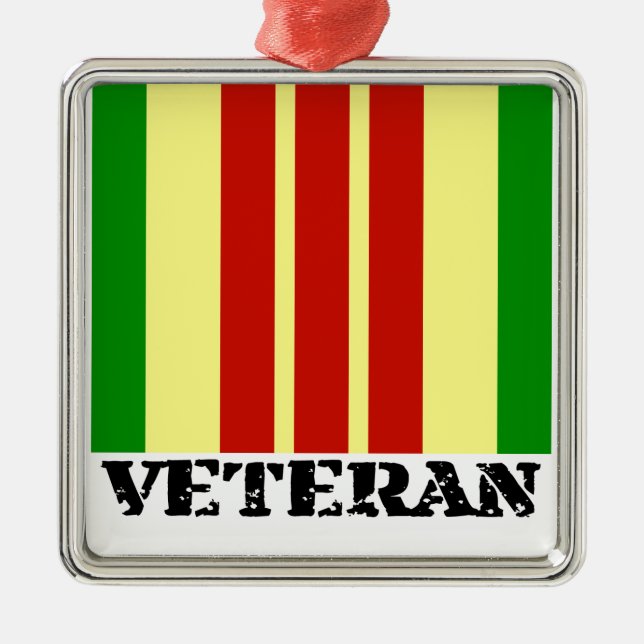 Vietnam Veteran Metal Tree Decoration (Front)