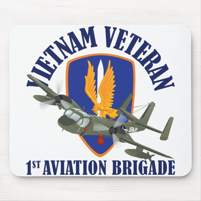 Vietnam Veteran Mohawk Mouse Mat (Front)