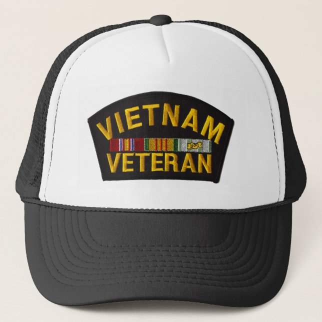 Vietnam Veteran Patch on Hat (Front)