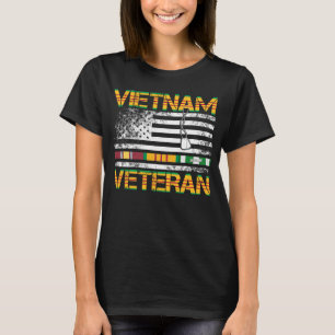 Vietnam Veteran US Flag Gift Vietnam War Vet Tee