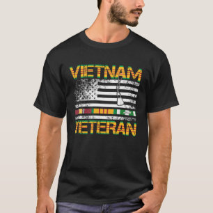 Vietnam Veteran US Flag Gift Vietnam War Vet Tee