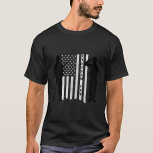 Vietnam Veteran-Vietnam Vet Black White Flag T-Shirt