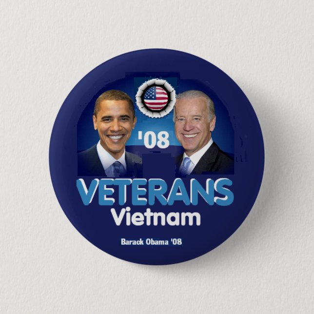 VIETNAM Veterans Button (Front)