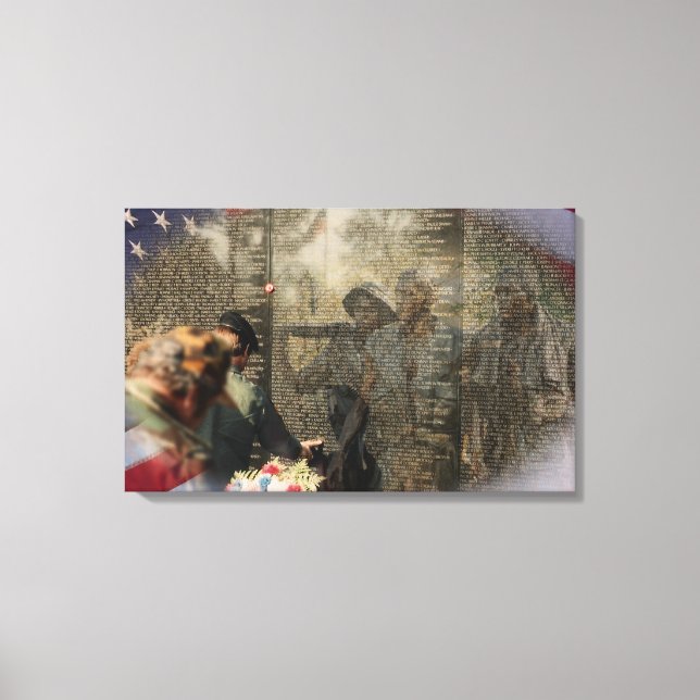 Vietnam Veterans Canvas Print (Front)