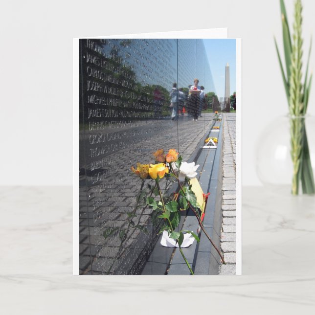 vietnam veterans memorial card (Front)