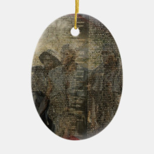 Vietnam Veterans' Memorial Ceramic Tree Decoration