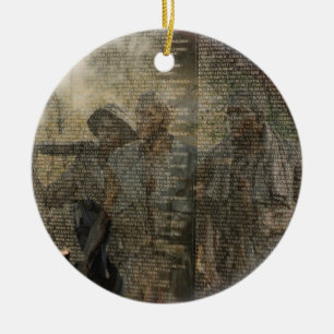 Vietnam Veterans' Memorial Ceramic Tree Decoration