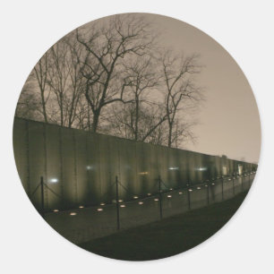 Vietnam Veterans Memorial Classic Round Sticker