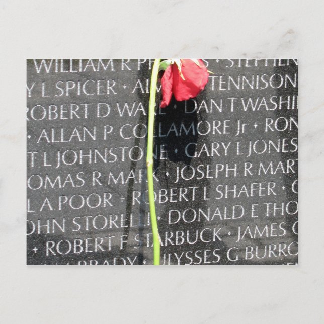 vietnam veterans memorial postcard (Front)