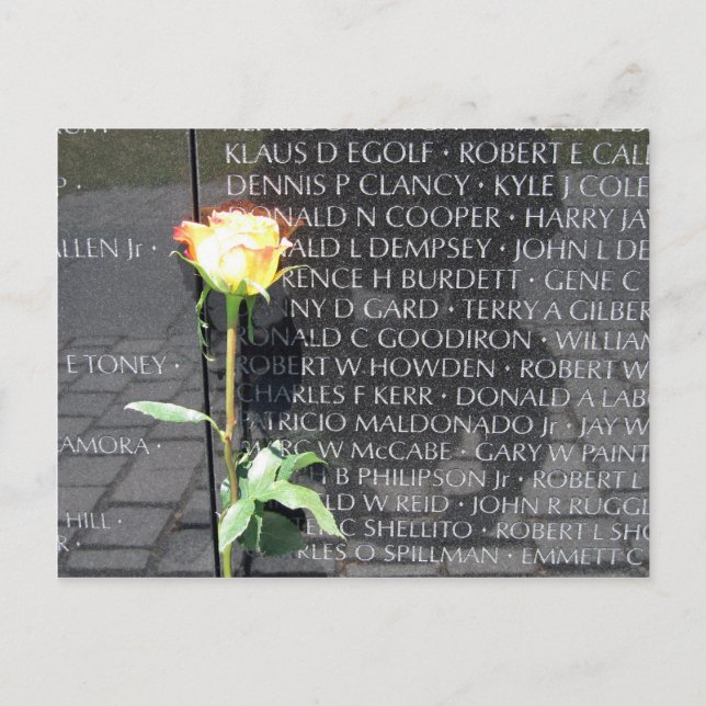vietnam veterans memorial postcard (Front)