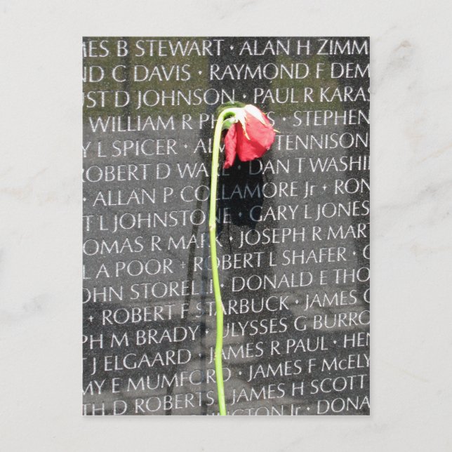 vietnam veterans memorial postcard (Front)