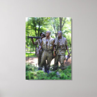 Vietnam Veterans Memorial Soldiers Canvas Print