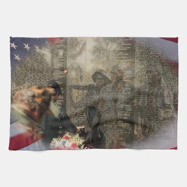Vietnam Veterans' Memorial Tea Towel (Horizontal)