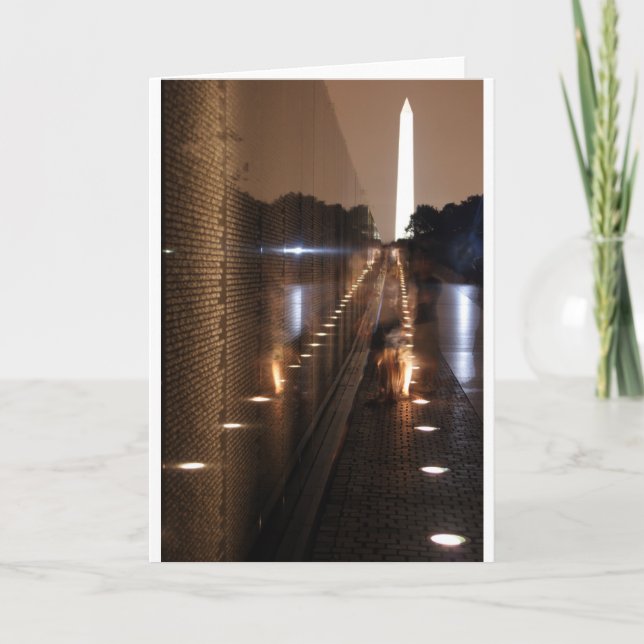 Vietnam Veterans Memorial Wall Photo Card (Front)