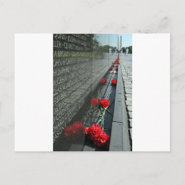 Vietnam veterans Memorial Wall Postcard (Front)