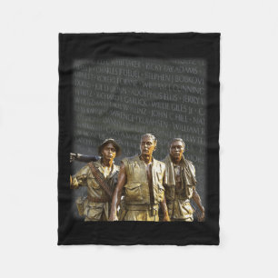 Vietnam Veterans Memorial Wall, Washington Fleece Blanket
