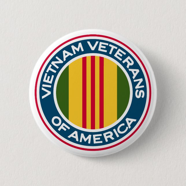 Vietnam Veterans of America Logo 6 Cm Round Badge (Front)