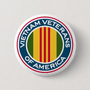 Vietnam Veterans of America Logo 6 Cm Round Badge