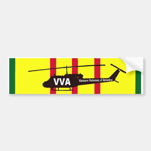Vietnam Veterans of America Logo Bumper Sticker (Front)