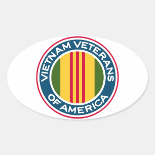 Vietnam Veterans of America Logo Oval Sticker