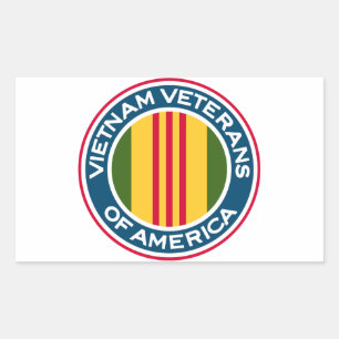 Vietnam Veterans of America Logo Rectangular Sticker