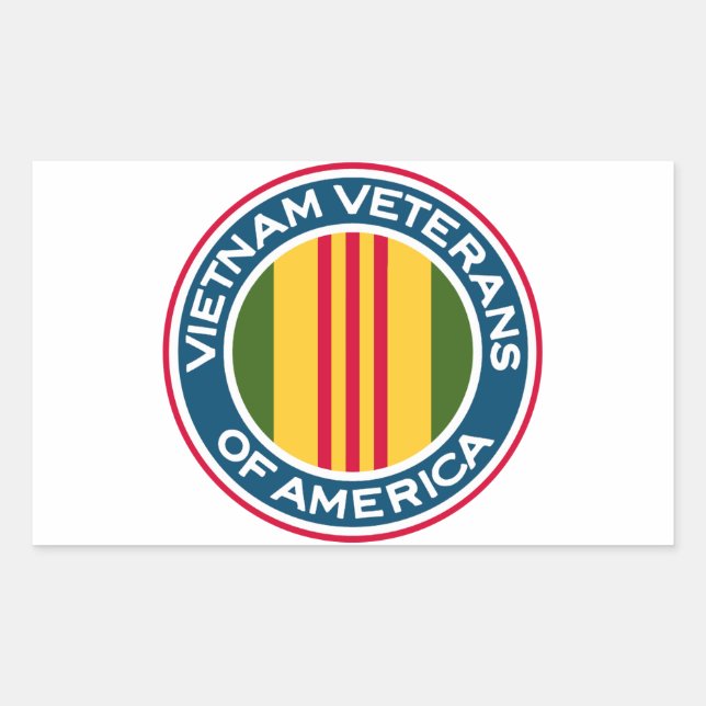 Vietnam Veterans of America Logo Rectangular Sticker (Front)