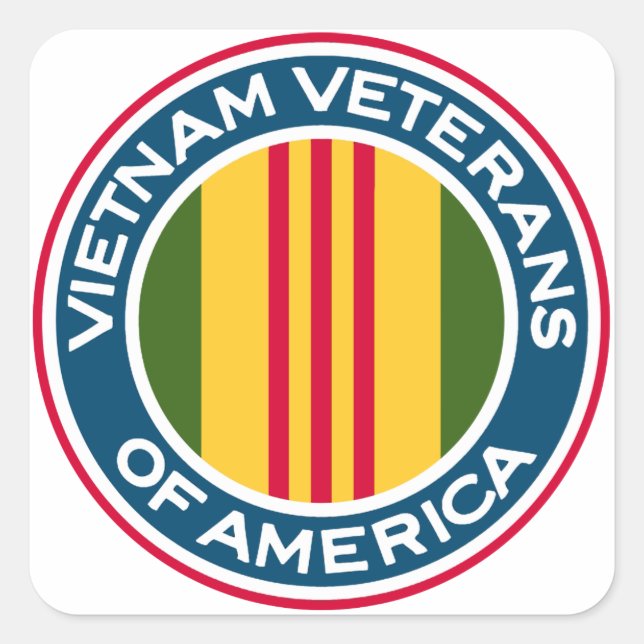 Vietnam Veterans of America Logo Square Sticker (Front)