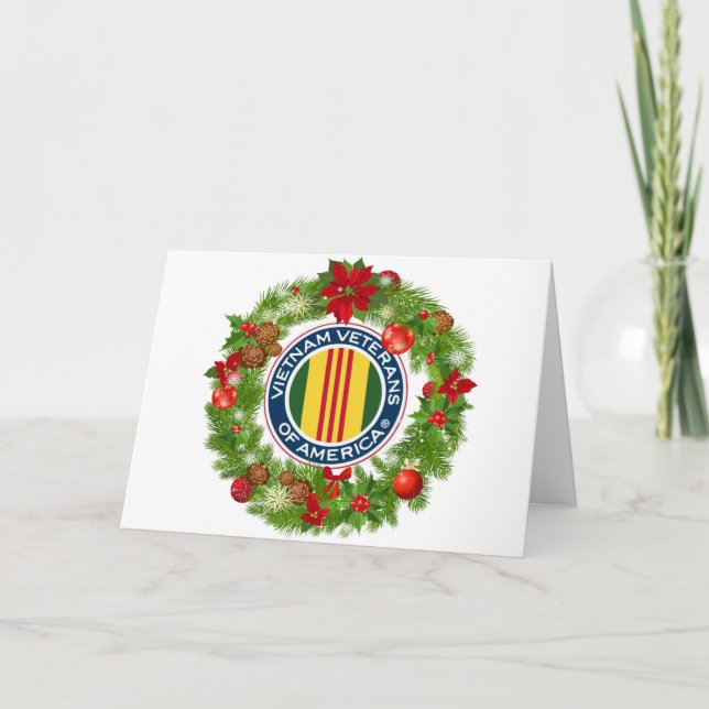 Vietnam Veterans of America Wreath Christmas Card (Front)