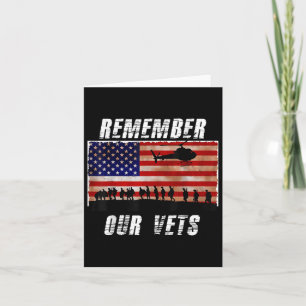 Vietnam Veterans Remember Our Vets Memorial Day T Card