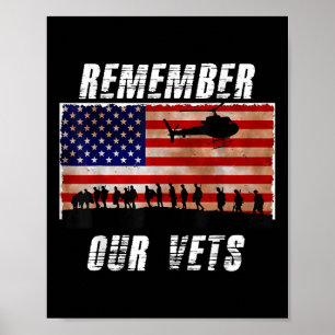 Vietnam Veterans Remember Our Vets Memorial Day T Poster
