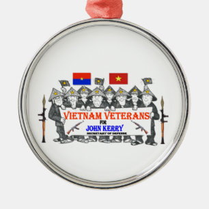VIETNAM VETS for KERRY Metal Tree Decoration