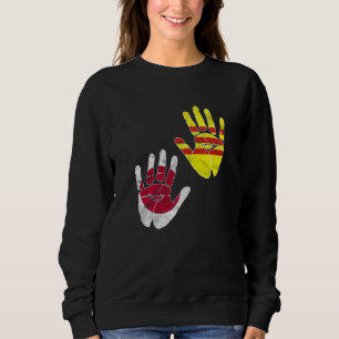 Vietnam Viet Kieu Flag Japanese Japan Proud Mixed Sweatshirt